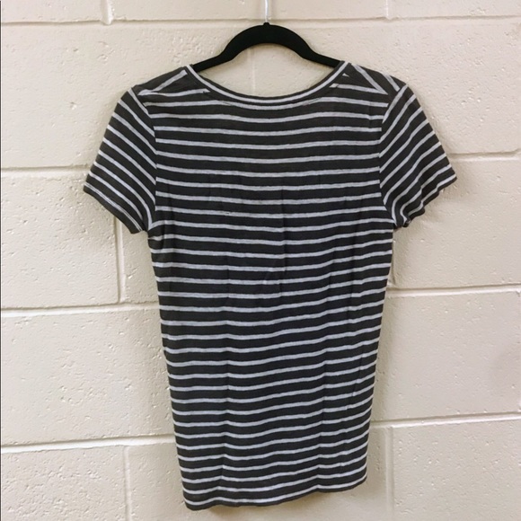 J Crew gray striped Tee - Picture 3 of 3